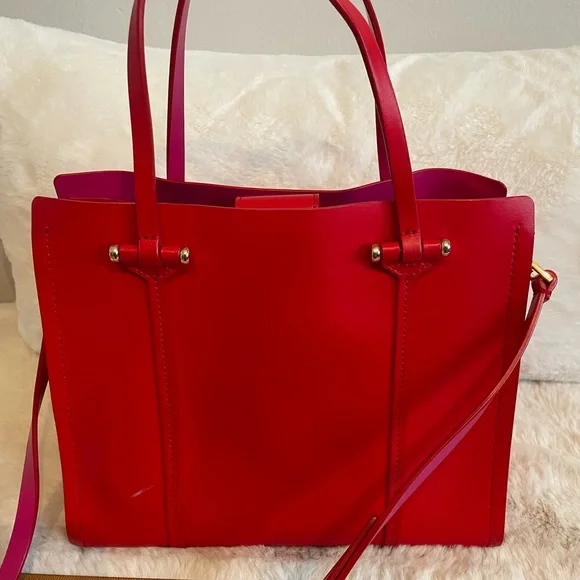 Kate Spade Vibrant Red Tote Bag - Picture 3 of 14